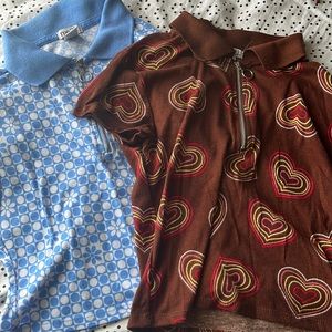 S bundle zip up tops